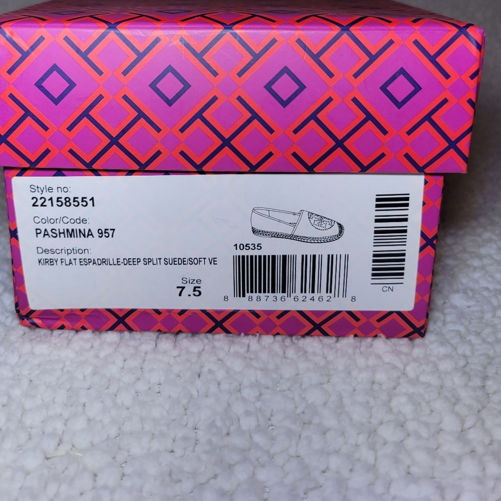 Tory Burch Kirby Espadrille Flats - Picture 3 of 16
